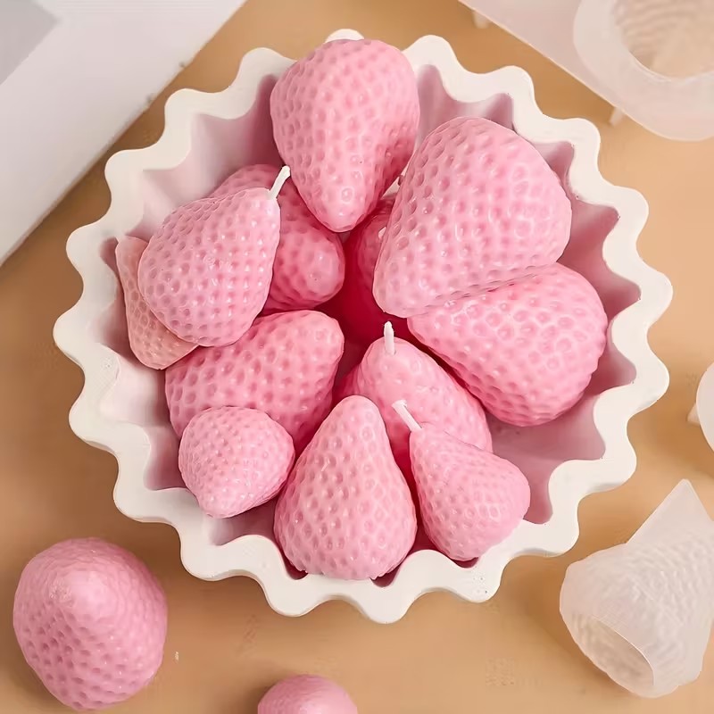 قالب شمع سيليكون على شكل فراول - مراجعة Soap Making Molds وسعره