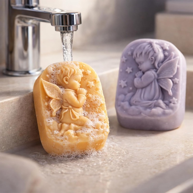 قالب سيليكون على شكل ملاك لمست - مراجعة Soap Making At Home وسعره