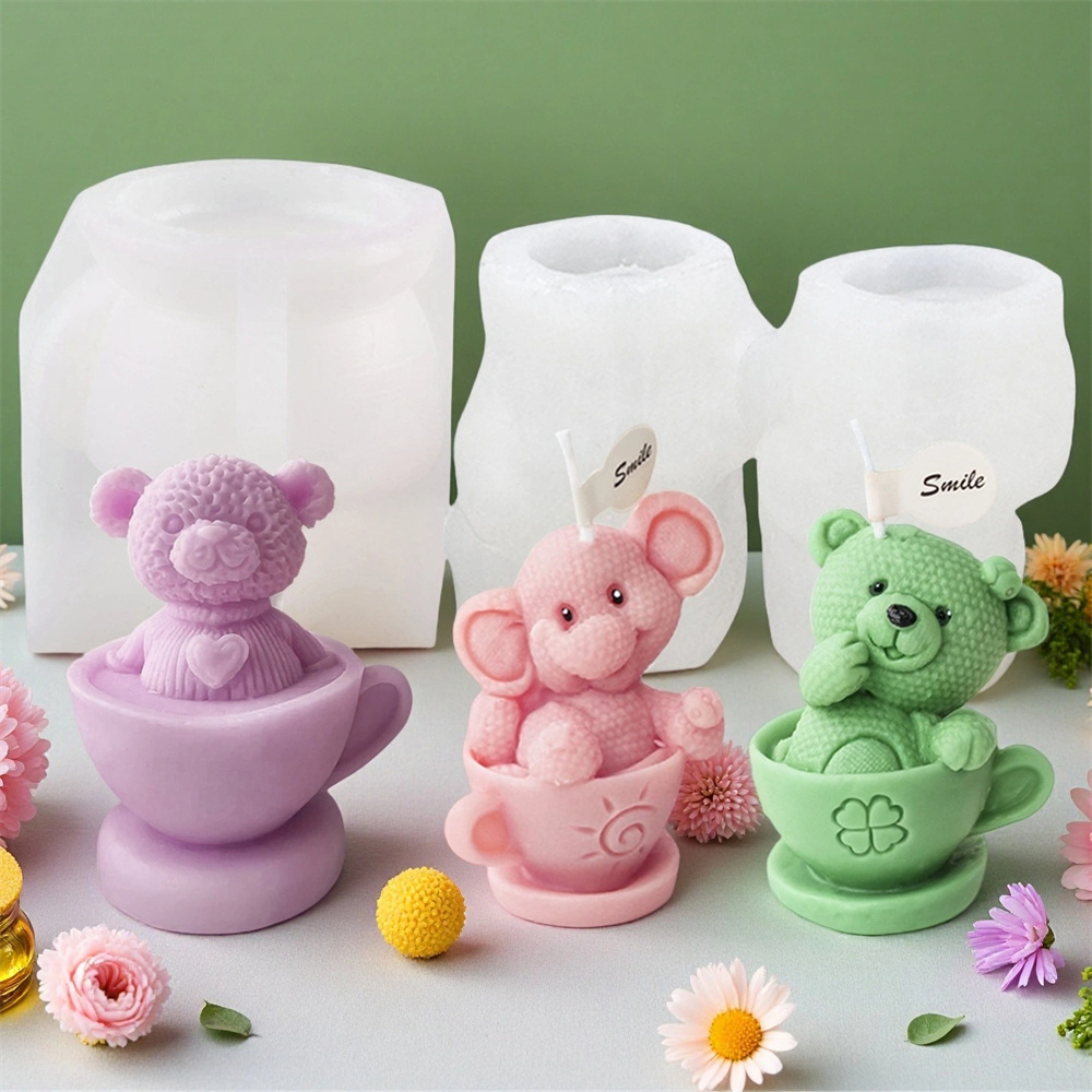 دمية دب في كوب قالب من السيليك - مراجعة Soap Making Jug وسعره
